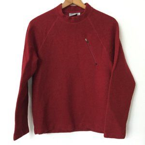 Ibex Merino Wool Sweater with Zipper Pocket